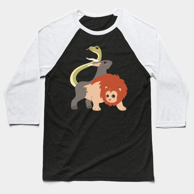 Chimera Baseball T-Shirt by MyBeautifulFiles